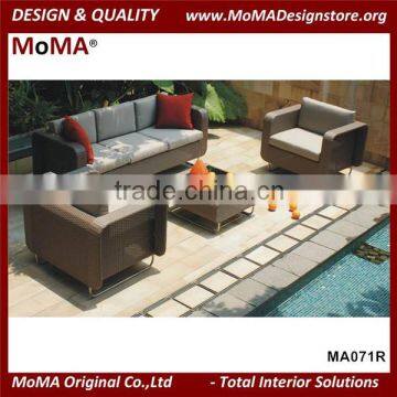 MA071R Modern Resort Apartment Furniture Patio Resin Wicker Garden Sofa Set