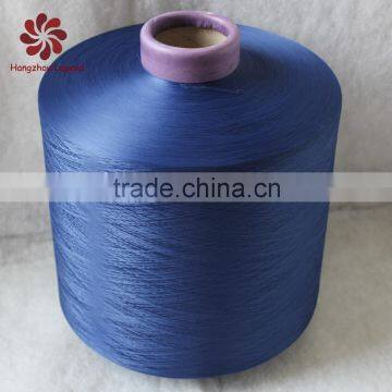 hangzhou supplier dty 150D/144F polyester yarn semi-dull in different colors