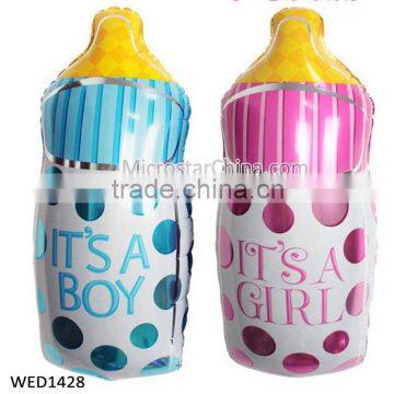 Birthday Party decoration supplies balloons mini baby shower bottle foil balloon