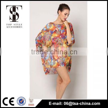 2016 Summer chiffon Dress For Fat Women Beachwear Dresses                        
                                                                Most Popular