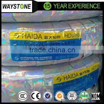 Haida/tianfu/passage tire hd516 rd227 rd224 500r12 550r13 tires