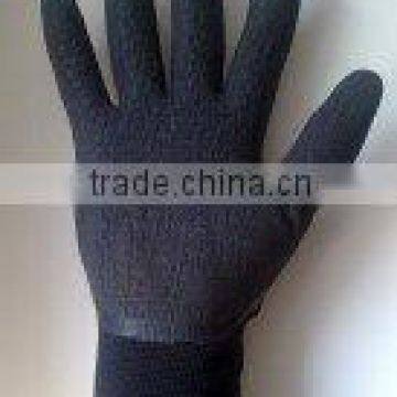Latex Crinkle Palm Coated Gloves Industrial Rubber Gloves
