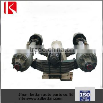 Semi trailer bogie suspension