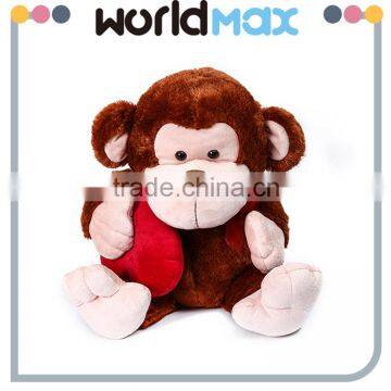 China Made Graceful Heart Monkey Promotional Baby Plush Toy photo-5