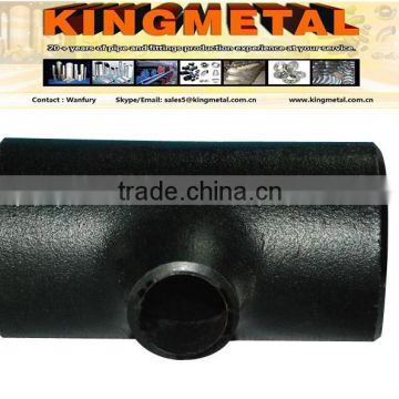 .ASTM A234 ,WPB 26" butt welded pipe fitting tee / carbon straight tee