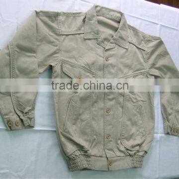 Cotton work uniform and work jacket and coat