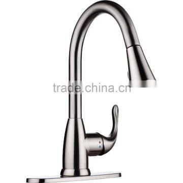 Eco-freindly Lead-free Single Handle Pull-Down Kitchen Faucet with 2-Function Sprayhead 2140
