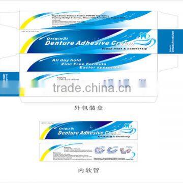 denture cream free zinc