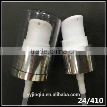 24/410 Silver Aluminum Treatment Pump , Hand Luxury Cream Pumps for Bottle photo-2