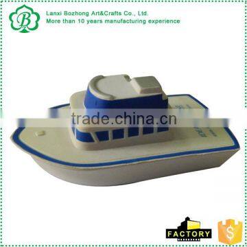 Cheap boat vehicle shaped pu stress ball