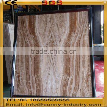 Beautiful slab brown marble