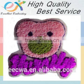 factory custom lovely embroidery animal chenille