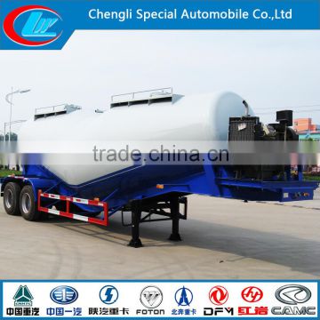 Two axle bulk cement semi-trailer truck bulk powder tanker trailer powder material transport trailer cement semi trailer