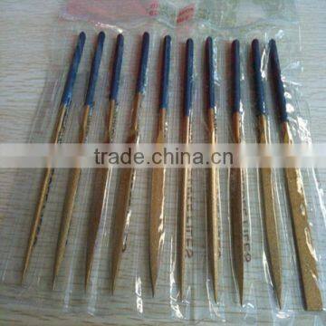 10pcs Titanium coated diamond file for Glass stone metal