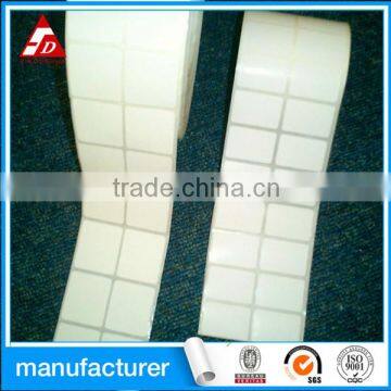 WHITE SEMI GLOSSY SELF ADHESIVE PAPER STICKER LABEL