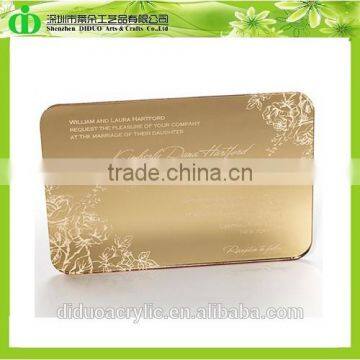 DDI-C022 Trade Assurance Hot Sales Unique Wedding Invitation Cards