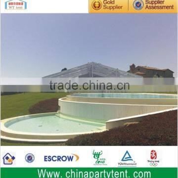 10m Hall tent with clear walls for outdoor party receptional event