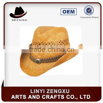 Coffee Dyed Brim Cowboy Man Hat