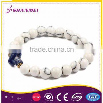 ODM OEM Available Blue Spot Unisex Bracelet Jewelry Men Beads photo-2