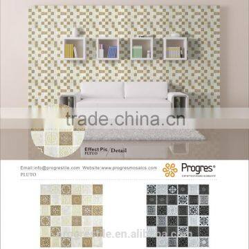 carved ceramic mosaic tiles , crystal tiles for interior decoration (Pluto series)