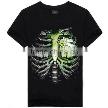 Custom t-shirt,Wholesale printed t-shirt,Fashion screen printing t-shirt,heat transfer printing t-shirt,3/4 sleeve crew t-shirt,