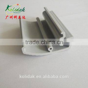 China Custom Plastic Extrusion Gray PVC Profile photo-2