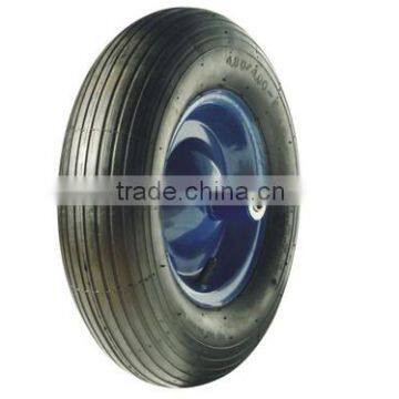 4.80/4.00-8 pneumatic rubber wheel for trolley/metal rim wheel/ air rubber tire