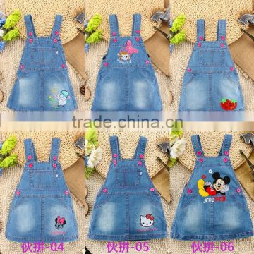 girl denim clothes baby stock