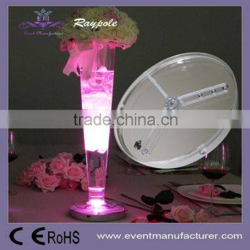 Battery Operated LED Martini Glass RGB LED Centerpiece Light for Wedding