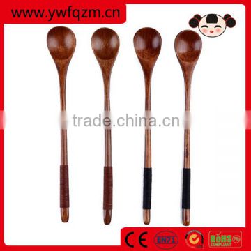 cheap long handle wooden ice cream spoon