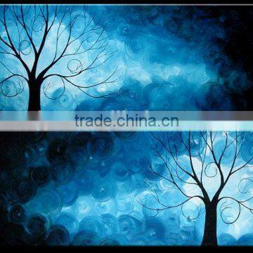 Home decor wall decor abstract tree acrylic painting