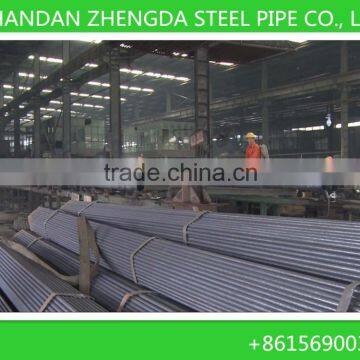 Standard black ERW welded round iron/steel pipe/tubeChinese factory