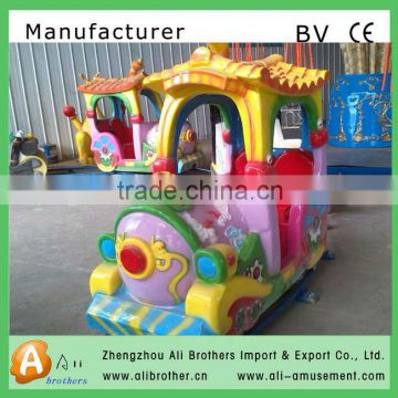 Kiddie ride outdoor playground track train for sale