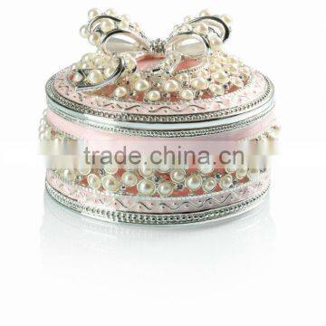 RORO Cherish Lifetime pearl enamel metal craft jewel box