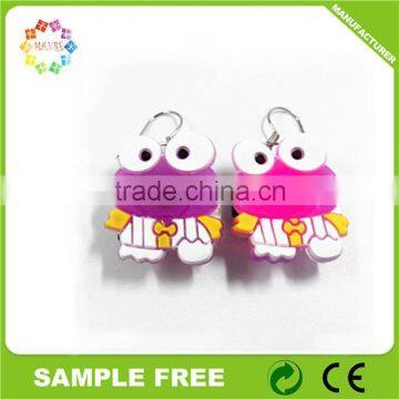 Cartoon Shaped Promotional Soft PVC Flashing Party Decoratiin LED Earring