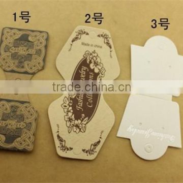 Make your own folded paper hang tags with logo for handbags /garment /luggage