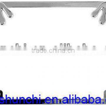 Chrome Frog License Plate Frame