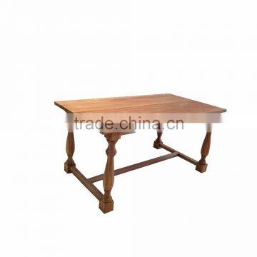 Solid wood dining table