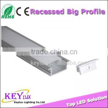 Recessed Aluminium Led Strip Profile For House Kitchen Buildings