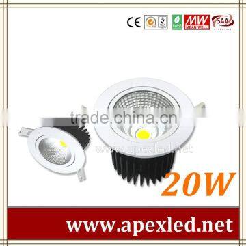 20watts cob led ceiling light recessed