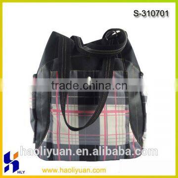 Fashion Polyester mami bag for nappy baby diaper bag