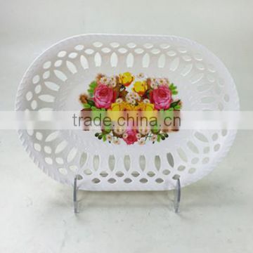 hollow out label in mould plastic tray kitchen accessories