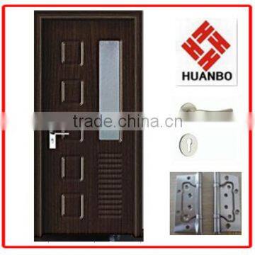interior mdf wooden pvc membrane door