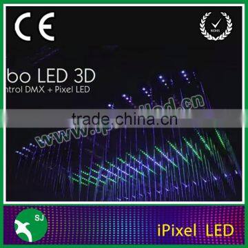 360 Degree LED RGB Meteor Shower Light DMX Control Madrix Software photo-3