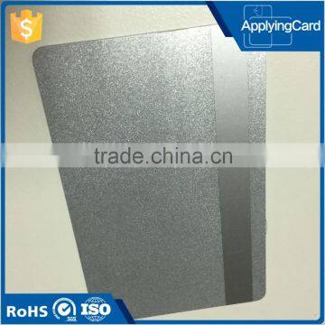 Factory price contactless smart card with silver magnetic stripe for business