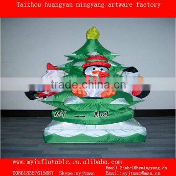 Hot sell Inflatable Christmas tree with snowman