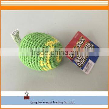 woven knitted hacky sack, juggling ball