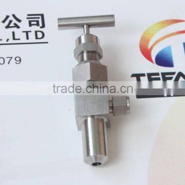 stainless steel high pressure angle weld&ferrule needle valve