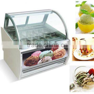 Ice cream freezer/Gelato display showcase refrigerator