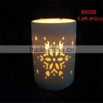 decorative dome shaped porcelain tea light candle holder for floating candle